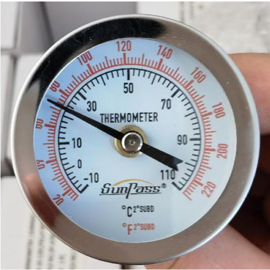 The Germany Customer Ordered  high temperature thermal instulation Stainless steel bimetal axial thermometer for measuring the temperature of high temperature medium 1000pieces From Top Sealing